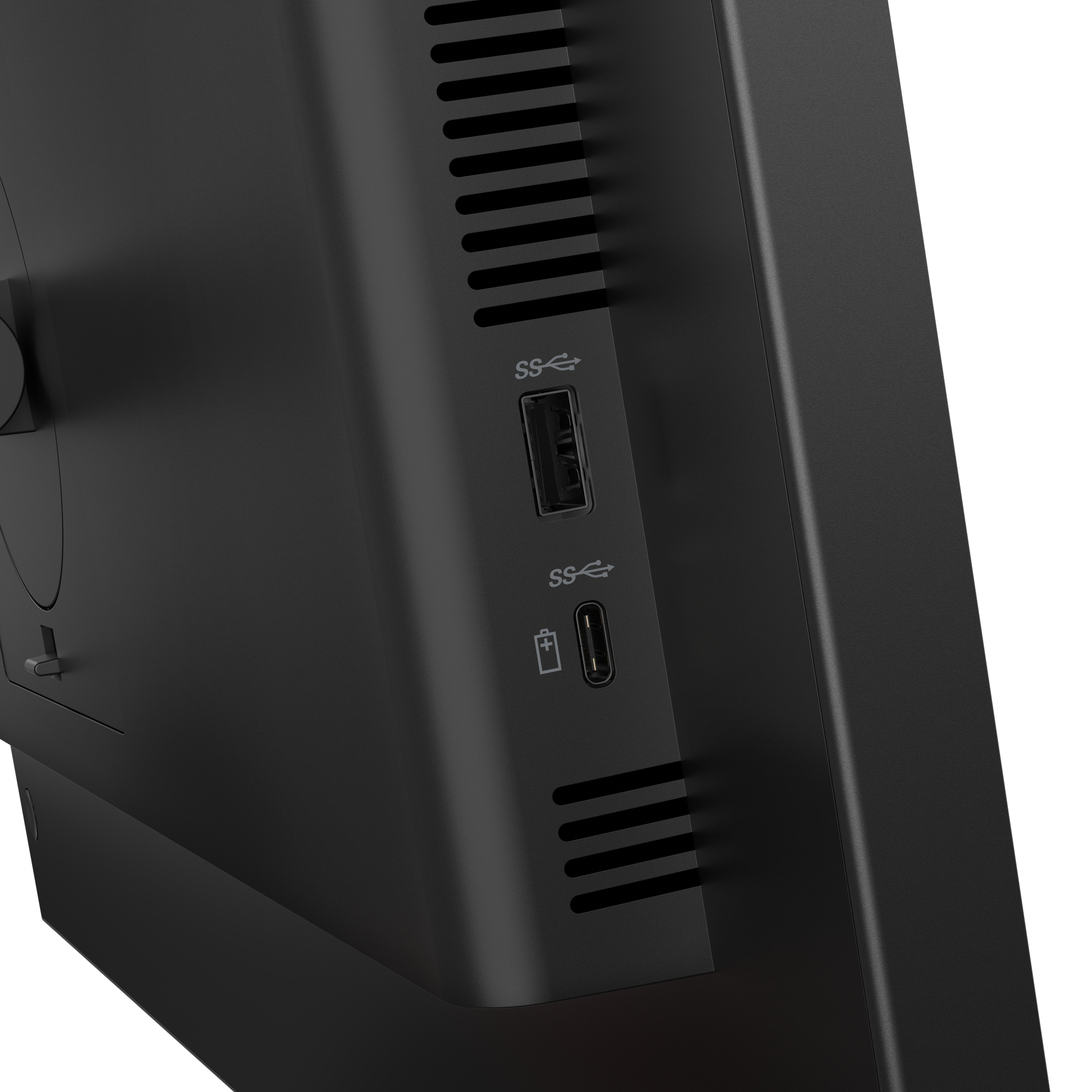 LENOVO 23,8" ThinkVision T24D-40  Monitor - 1920x1080, Full HD, LED, IPS, 100Hz, 4ms, Hangszóró, LAN, Pivot, Fekete