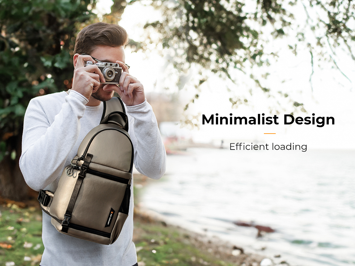 K&F Concept Beta Messenger egyvállas kamera hátizsák 10L, műbőr