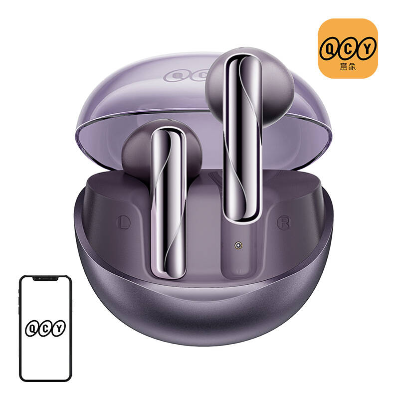 QCY AilyBuds Clear T32 TWS  Fülhallgató Lila