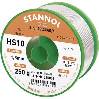 Ólommentes forrasztóhuzal 1,5 mm/250 g Ólommentes forrasztóhuzal 1,5 mm/250 g