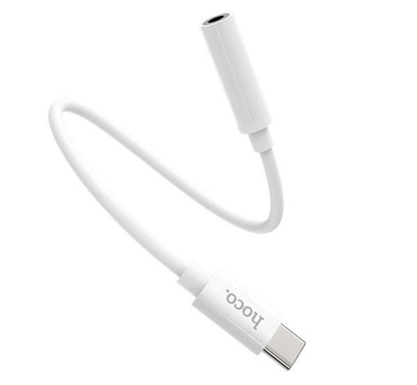 HOCO LS30 audió adapter (Type-C, - 3.5mm jack aljzat) FEHÉR (LS30) HOCO LS30 audió adapter (Type-C, - 3.5mm jack aljzat) FEHÉR (LS30)