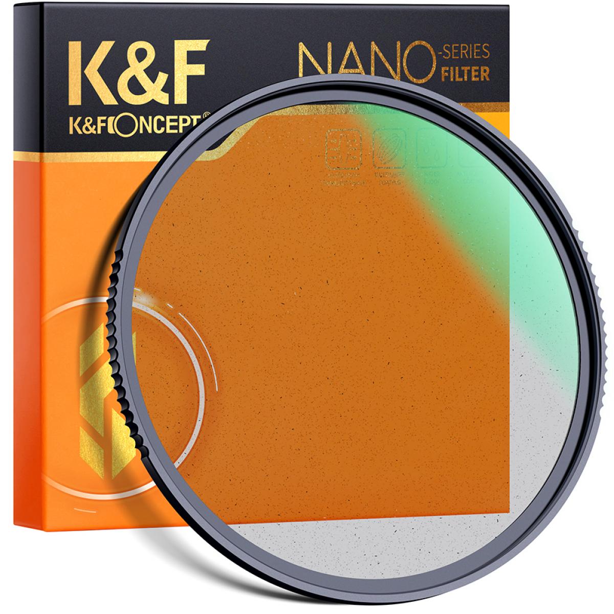 K&F Concept 49MM Nano-X Black Mist lágyító szűrő 1/2, Karcálló K&F Concept 49MM Nano-X Black Mist lágyító szűrő 1/2, Karcálló