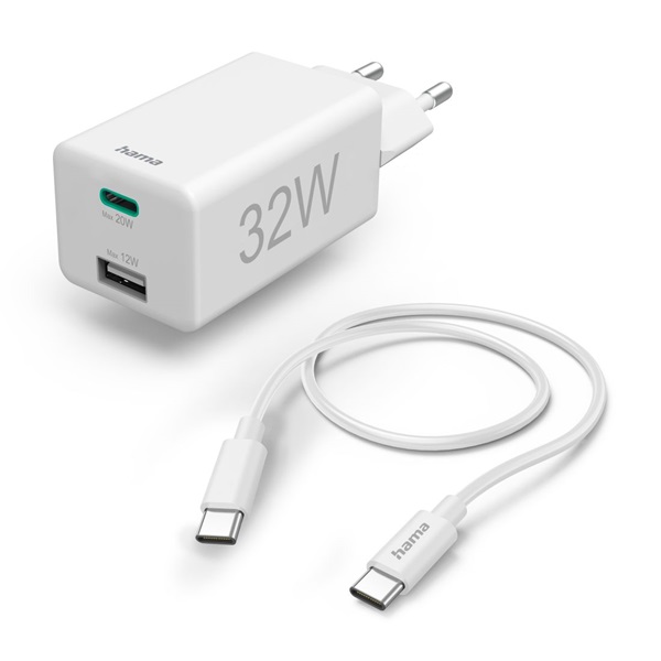 Hama 201692 FIC univerzális USB/Type-C hálózati töltő + 1m kábel Hama 201692 FIC univerzális USB/Type-C hálózati töltő + 1m kábel