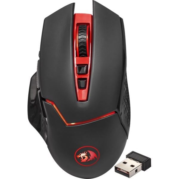 Redragon Mirage vezeték nélküli lézer gaming egér fekete-piros (74847) Redragon Mirage vezeték nélküli lézer gaming egér fekete-piros (74847)
