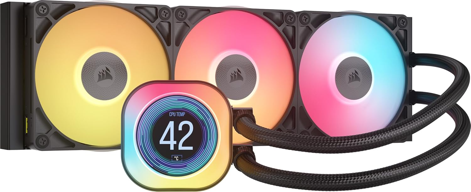 CORSAIR iCUE LINK TITAN 360 RX LCD AIO  360mm Radiator  Liquid CPU Cooler