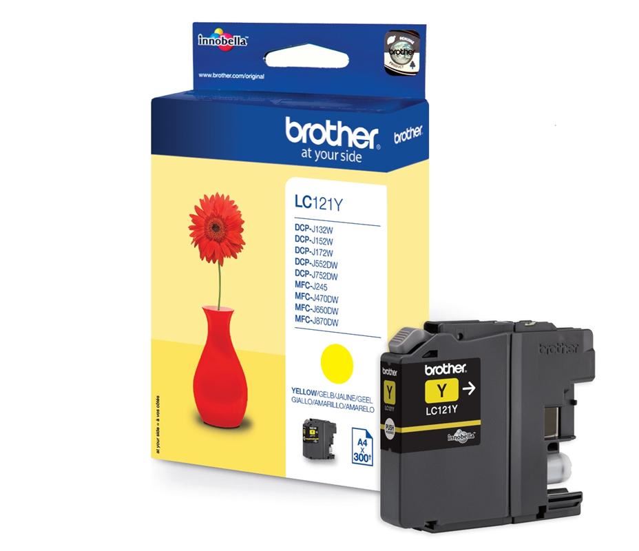 Brother LC121Y sárga tintapatron