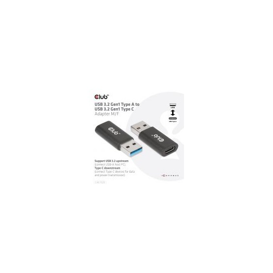   Club3D USB 3.2 Gen1 Type A to USB 3.2 Gen1 Type C Adapter 
