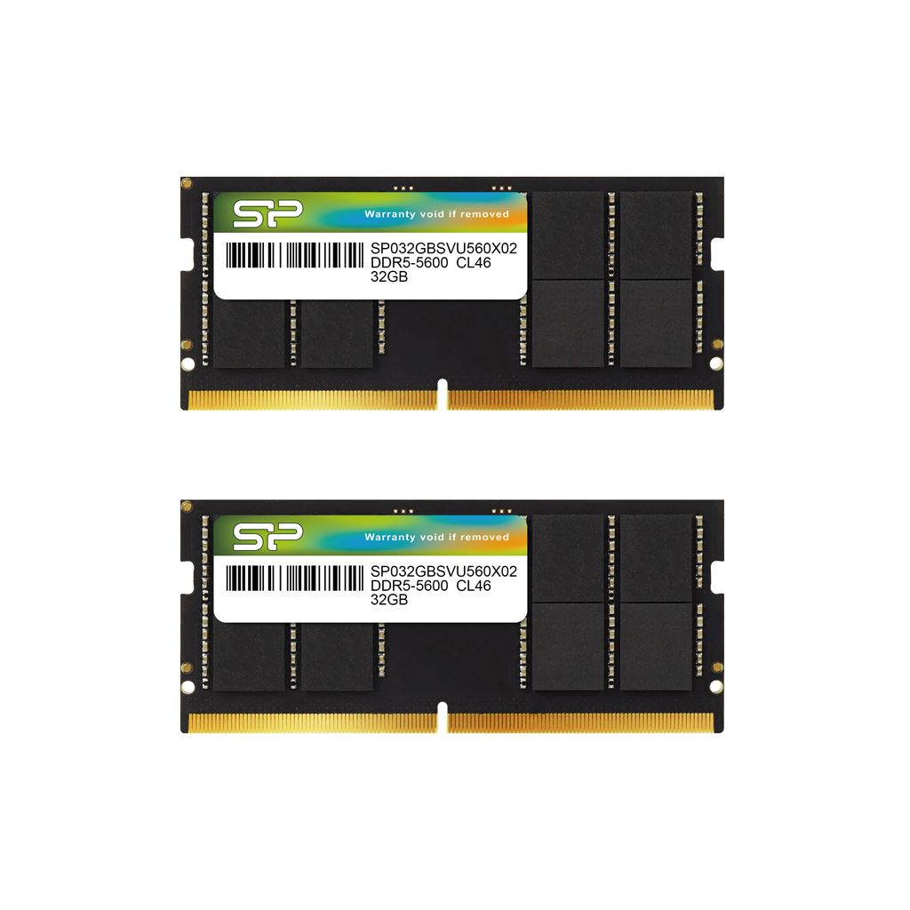 Silicon Power CL40 2x16GB SP032GBSVU480F22 32GB 4800MHz DDR5 Notebook RAM Silicon Power CL40 2x16GB SP032GBSVU480F22 32GB 4800MHz DDR5 Notebook RAM
