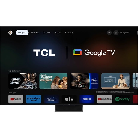 Tcl 75C855 UHD MINILED QLED GOOGLE SMART Televízió