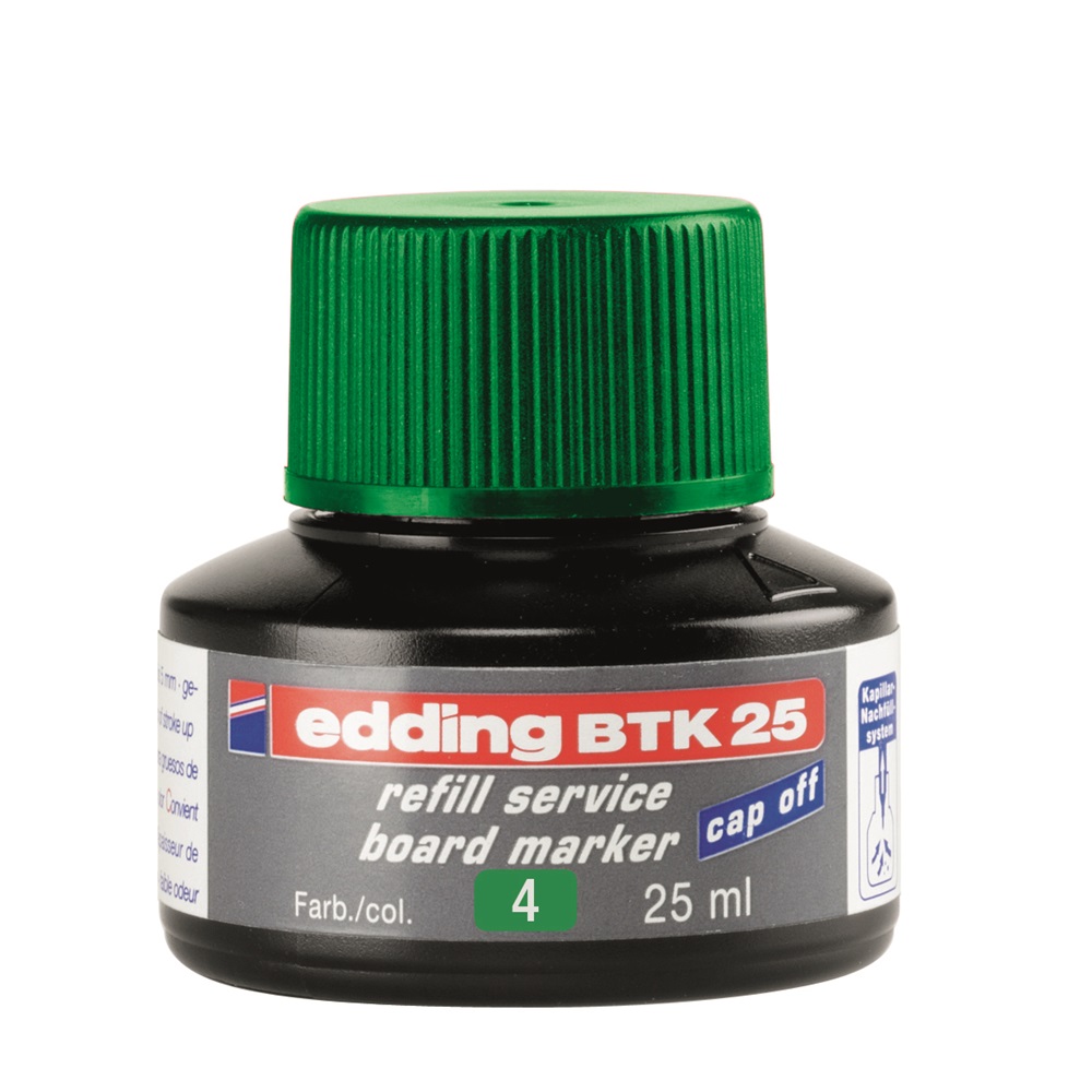 Edding Tinta utántöltő táblamarkerhez 25ml,  BTK25 zöld (7270077003)
