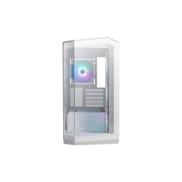 MSI Ház Midi ATX PANO M100R PZ WHITE, 4xARGB ventilátor, Tápegység nélkül, üvegfalú, fehér MSI Ház Midi ATX PANO M100R PZ WHITE, 4xARGB ventilátor, Tápegység nélkül, üvegfalú, fehér