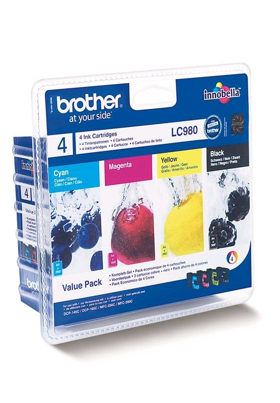Brother LC980 CMYK multipack tintapatron Brother LC980 CMYK multipack tintapatron