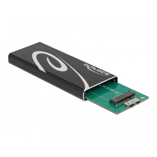 Delock 42007 SuperSpeed USB3.2 Micro-B - M.2 SSD külső ház Delock 42007 SuperSpeed USB3.2 Micro-B - M.2 SSD külső ház