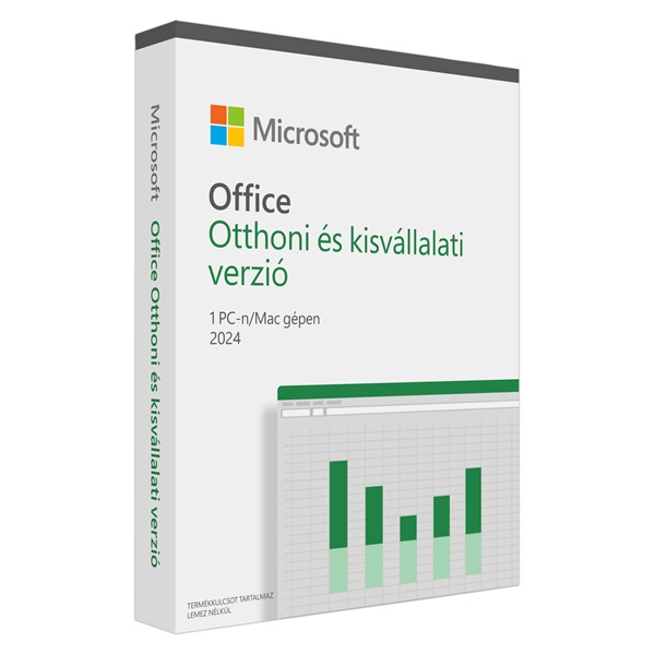 MICROSOFT Office Home and Business Otthoni és kisvállalati 2024 Hungarian EuroZone Medialess