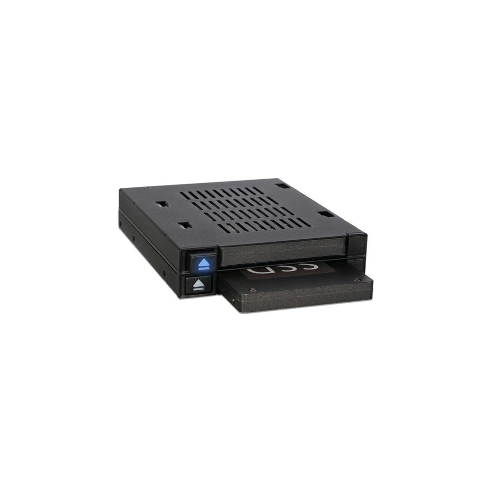 IcyDock flexiDOCK MB522SP-B Dual 2.5” SSD Dock Trayless Hot-Swap SATA / SAS Mobile Rack for Ext 3.5” Bay