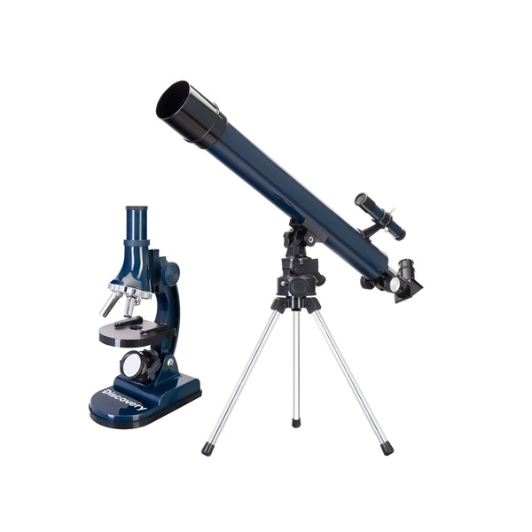 Discovery Scope Set 2 asztali csillagászati egyszemes távcső + biológiai mikroszkóp készlet + könyv