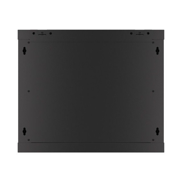Lanberg WF01-6409-00B 19" 9U SZÉL:600 MÉLY:450 MAG:512 lapraszerelt fémajtós fekete fali rack szekrény