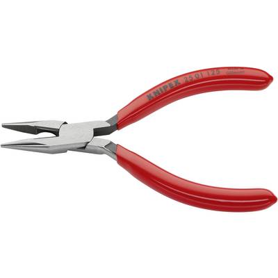 Fél-kerek csőrű fogó vágóéllel (Rádiófogó) 125 mm, hegyes, lapos pofa, Knipex 25 01 125 Fél-kerek csőrű fogó vágóéllel (Rádiófogó) 125 mm, hegyes, lapos pofa, Knipex 25 01 125