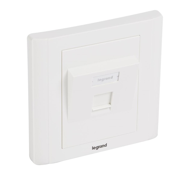 Legrand 632796 Linkeo 1xRJ45 keystone port fogadására süllyesztett szerelvény Legrand 632796 Linkeo 1xRJ45 keystone port fogadására süllyesztett szerelvény