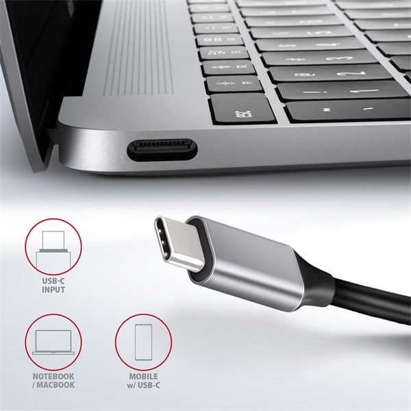 Axagon HMC-6GL SuperSpeed USB-C COMBO 6IN1 hub Axagon HMC-6GL SuperSpeed USB-C COMBO 6IN1 hub