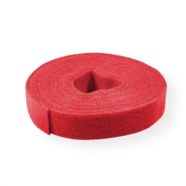 Value Kábelkötegelő szalag, piros, 25m x 1 cm (25.99.5253-5)