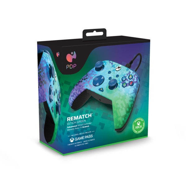 PDP Rematch Xbox Series X vezetékes kontroller zöld-kék (049-023-GG)