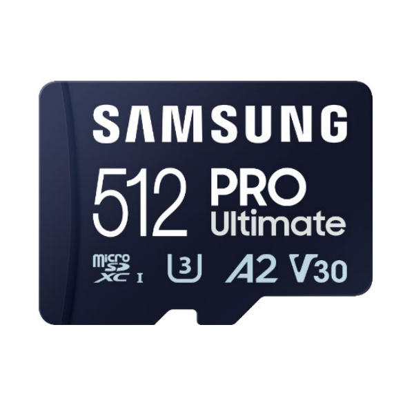SAMSUNG PRO Ultimate 512GB, Class 10, V30, A2, Grade 3 (U3), R200/W130 Memóriakártya SAMSUNG PRO Ultimate 512GB, Class 10, V30, A2, Grade 3 (U3), R200/W130 Memóriakártya