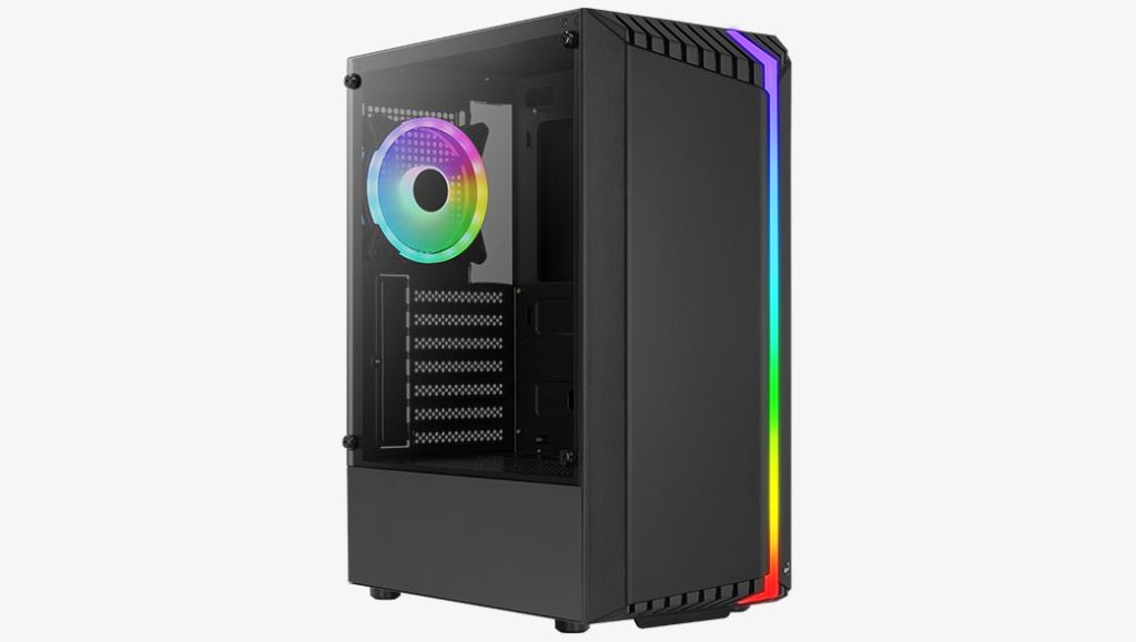 Aerocool Bionic (Bionic-G-BK-V2) táp nélküli ablakos ház fekete (ACCM-PV34113.11) Aerocool Bionic (Bionic-G-BK-V2) táp nélküli ablakos ház fekete (ACCM-PV34113.11)