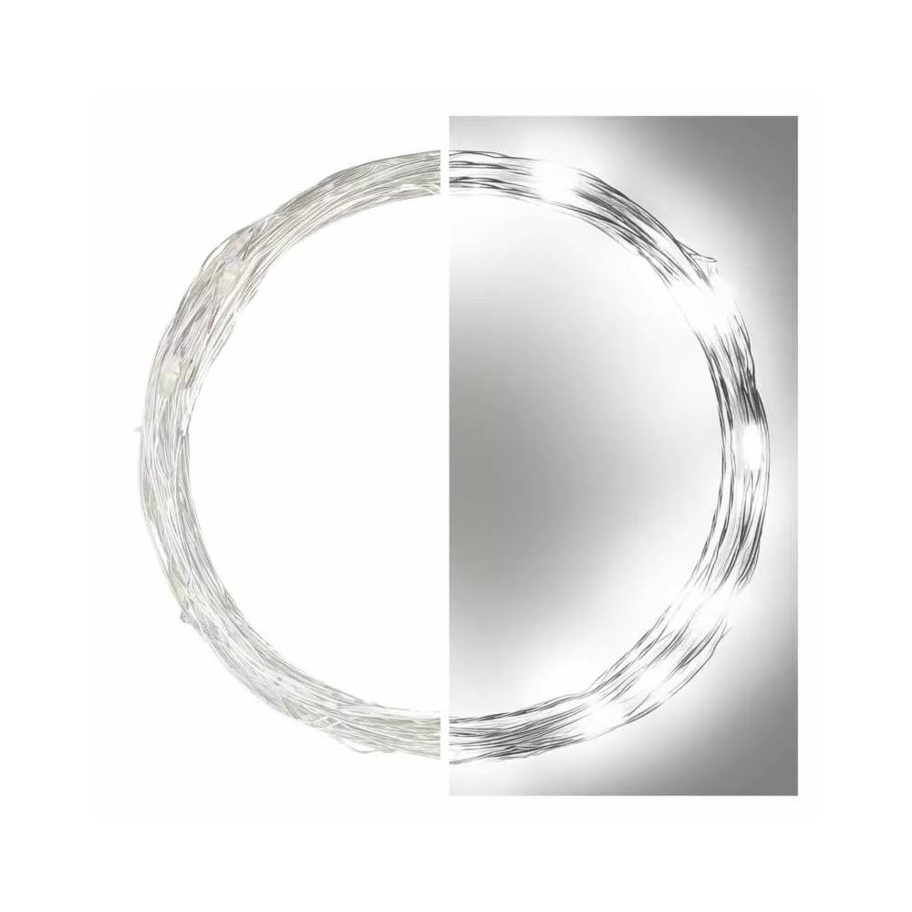 EMOS LED karácsonyi nano fényfüzér 4m IP44 időzítős hidegfehér (D3AC02)