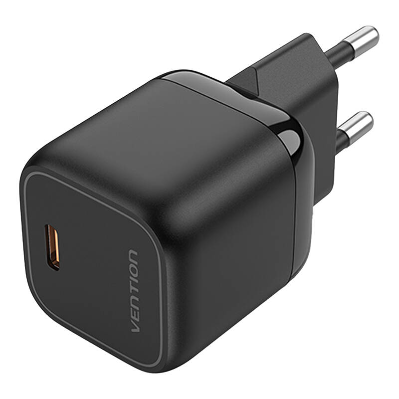 Vention FAKB0-EU USB-C GaN 30W Hálózati töltő Fekete