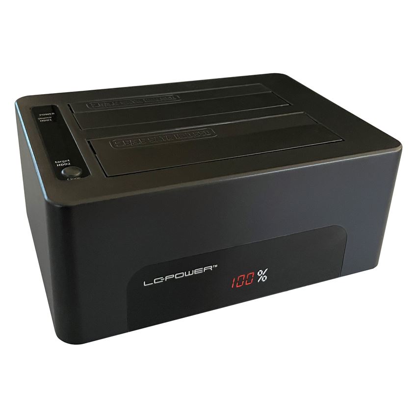 LC Power LC-DOCK-U3-V 2.5"-3.5" merevlemez dokkoló LC Power LC-DOCK-U3-V 2.5"-3.5" merevlemez dokkoló