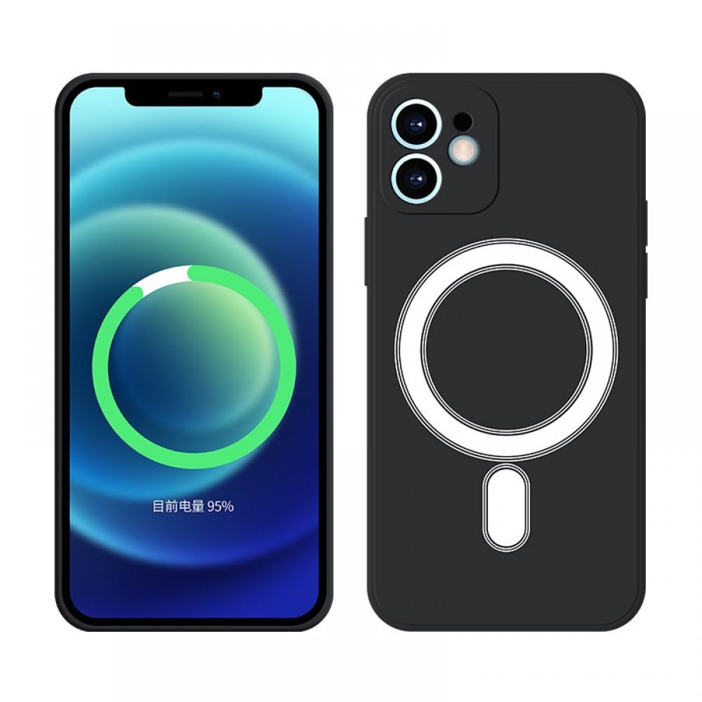 Cellect iPhone 13 mágneses szilikon tok fekete (CEL-MAG-IPH13-BK)