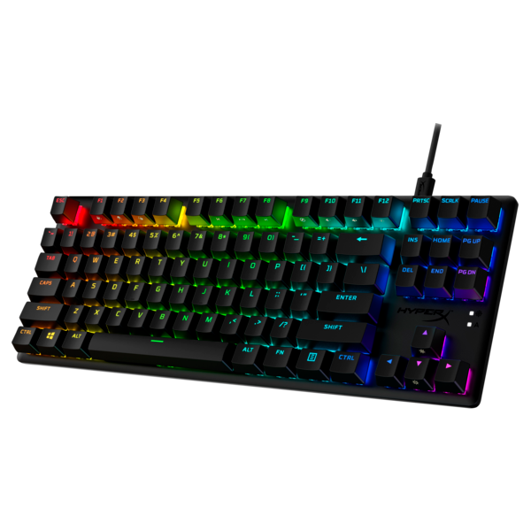 HP HYPERX vezetékes mechanikus gaming billentyűzet Alloy Origins Core PBT piros switch  amerikai lokalizáció