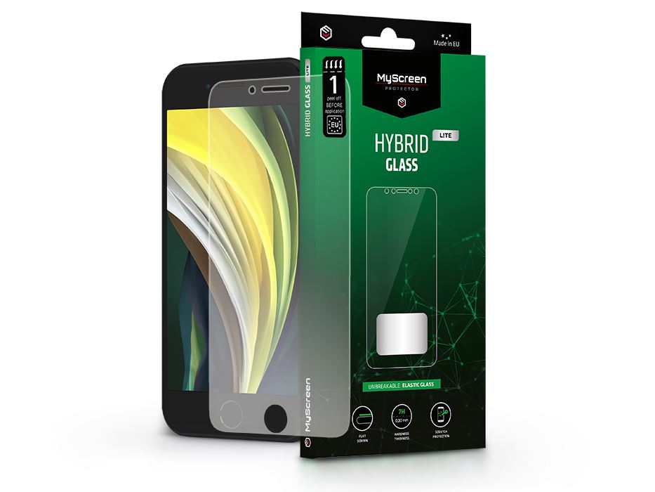 MyScreen Protector Hybrid Glass Lite Apple iPhone 7/iPhone 8/SE (2020) rugalmas üveg kijelzővédő fólia (LA-1946) MyScreen Protector Hybrid Glass Lite Apple iPhone 7/iPhone 8/SE (2020) rugalmas üveg kijelzővédő fólia (LA-1946)