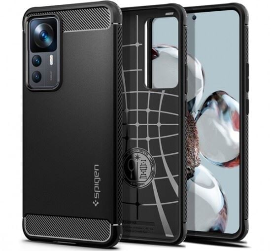 Spigen Rugged Armor Xiaomi 12T Pro Black tok fekete (ACS05299)