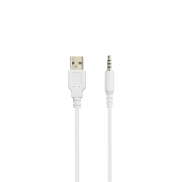 Rampage RM-K90 VECTOR  mikrofon  USB  3,5 Jack hangerőszabályzó  nagy-párnás Fejhallgató Fehér