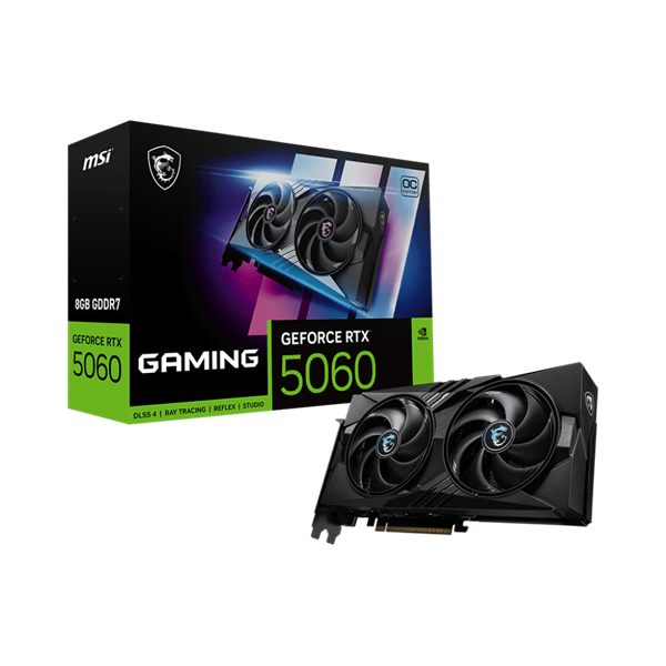 MSI PCI-Ex16x nVIDIA RTX 5060 GAMING 8GB DDR7 OC Videokártya 