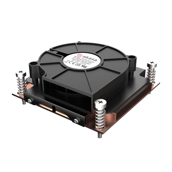  Akasa AK-CC7406BP01 1U Intel LGA1700 Alacsony Profilú CPU-hűtő 