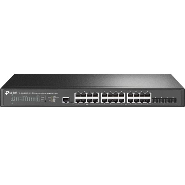 TP-LINK TL-SG3428XPP-M2  24x2.5Gbps + 4x10GE SFP+ Layer2 Menedzselhető Rackes Switch