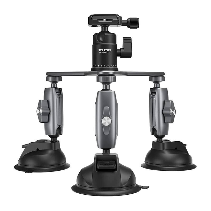 TELESIN Three-Arm Suction Mount - TE-TSB-001 TELESIN Three-Arm Suction Mount - TE-TSB-001