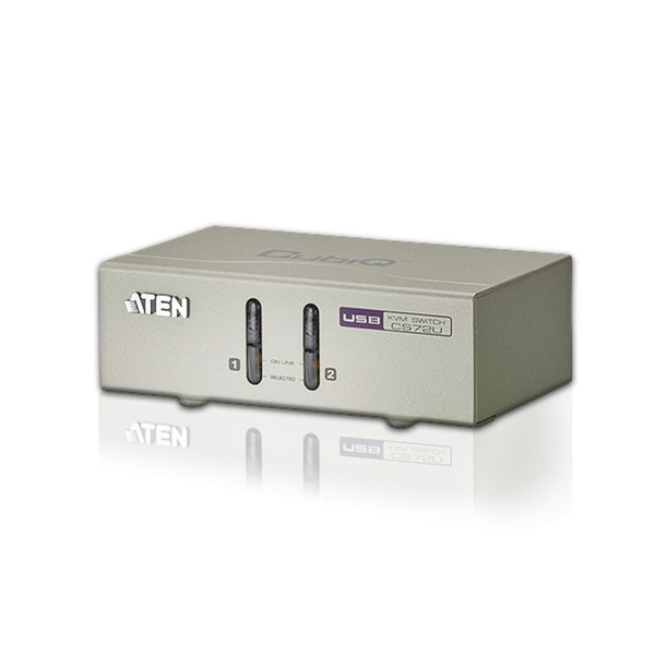 ATEN KVM Switch 2PC USB + kábel (CS72U) ATEN KVM Switch 2PC USB + kábel (CS72U)