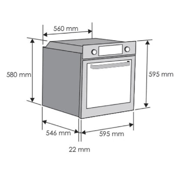 Candy FCP825XL E0/E fekete-inox beépíthető sütő Candy FCP825XL E0/E fekete-inox beépíthető sütő