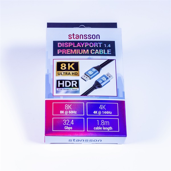 Stansson 1,8m Displayport Kábel Stansson 1,8m Displayport Kábel
