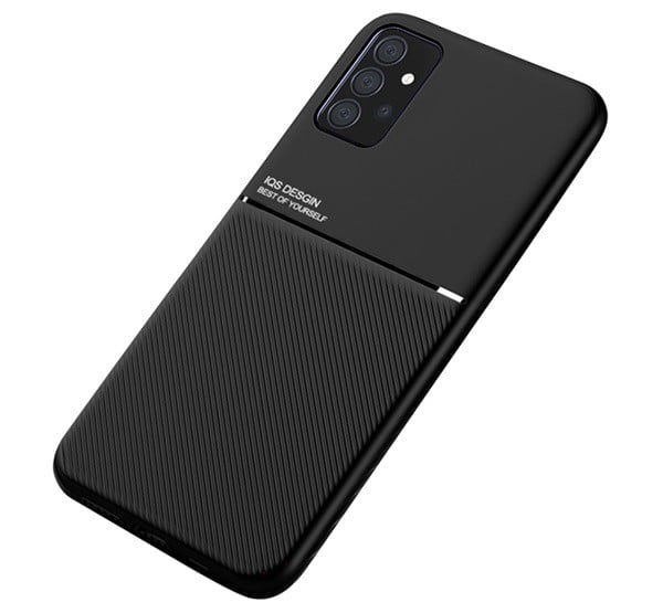 Műanyag telefonvédő (szilikon keret, közepesen ütésálló, beépített fémlemez, bőr hatású hátlap, csíkos minta) FEKETE [Samsung Galaxy ... Műanyag telefonvédő (szilikon keret, közepesen ütésálló, beépített fémlemez, bőr hatású hátlap, csíkos minta) FEKETE [Samsung Galaxy ...