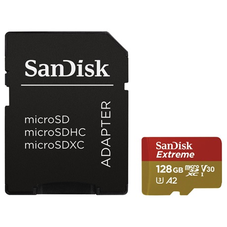 Sandisk 121586 128GB, 190/90 MB/s microSD Memóriakártya Sandisk 121586 128GB, 190/90 MB/s microSD Memóriakártya