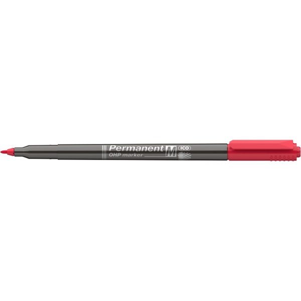 ICO OHP M 1-1,5mm piros permanent marker