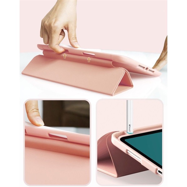 Haffner Apple iPad 10.2 (2019/2020) védőtok (Smart Case) on/off funkcióval, Apple Pencil tartóval - szürke (ECO csomagolás) (FN0253)