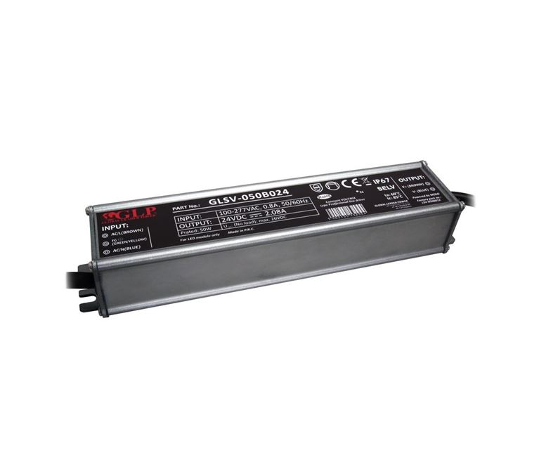 GLP GLSV-050B024 24V/2.1A 50W IP67 LED tápegység