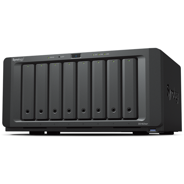 SYNOLOGY DS1823xs+ AMD Ryzen V1780B 4x3,6GHz 8GB DDR4 ECC NAS 8 fiókos SYNOLOGY DS1823xs+ AMD Ryzen V1780B 4x3,6GHz 8GB DDR4 ECC NAS 8 fiókos