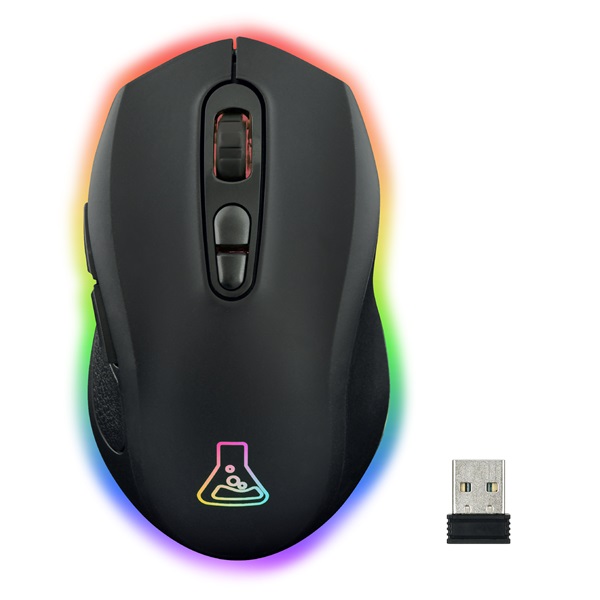 The G-Lab  KULT-KRYPTON  6400 DPI RGB LED Vezeték nélküli Gamer Egér  fekete 